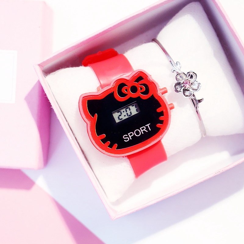 Sale 70% Đồng hồ nữ DH đeo tay nhựa dẻo màu kẹo ngọt cho bé gái, rose Giá gốc 23,000 đ - 24C113-7