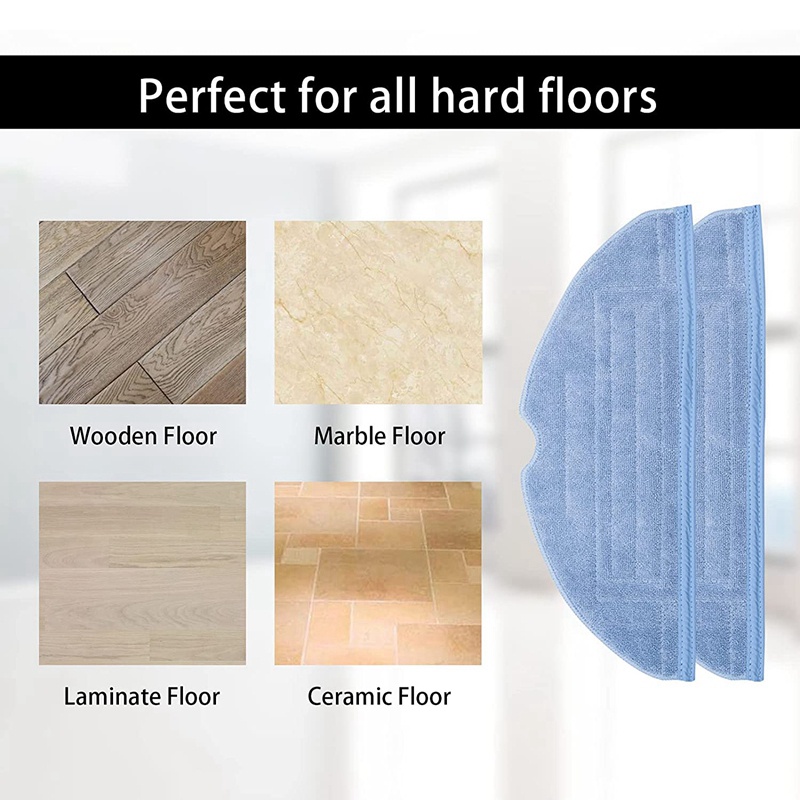Set 10 Miếng Vải Lau Sàn Thay Thế Dành Cho Máy Hút Bụi Xiaomi Roborock S7 T7S T7 Plus