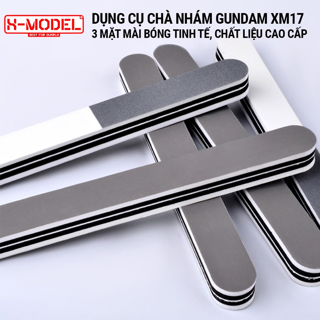 Dùng cụ hỗ trợ mô hình gundam Mài đánh bóng mô hình XM17 loại 3 mặt chuyên dụng X- MODEL