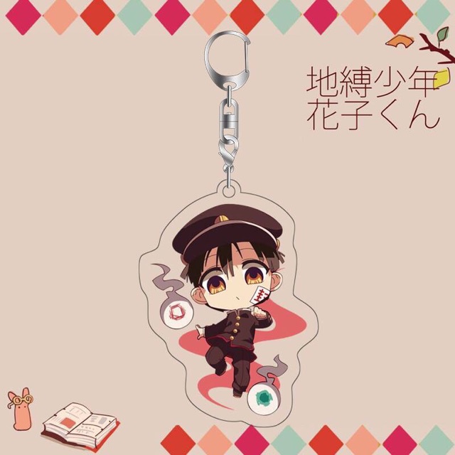 Móc khoá hanako-kun , móc khoá anime jibaku shounen hanako-kun