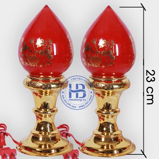 Đèn thờ hình trái đào Hàng cao cấp