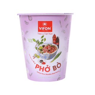Lốc 5 ly Phở bò Vifon ly 55g