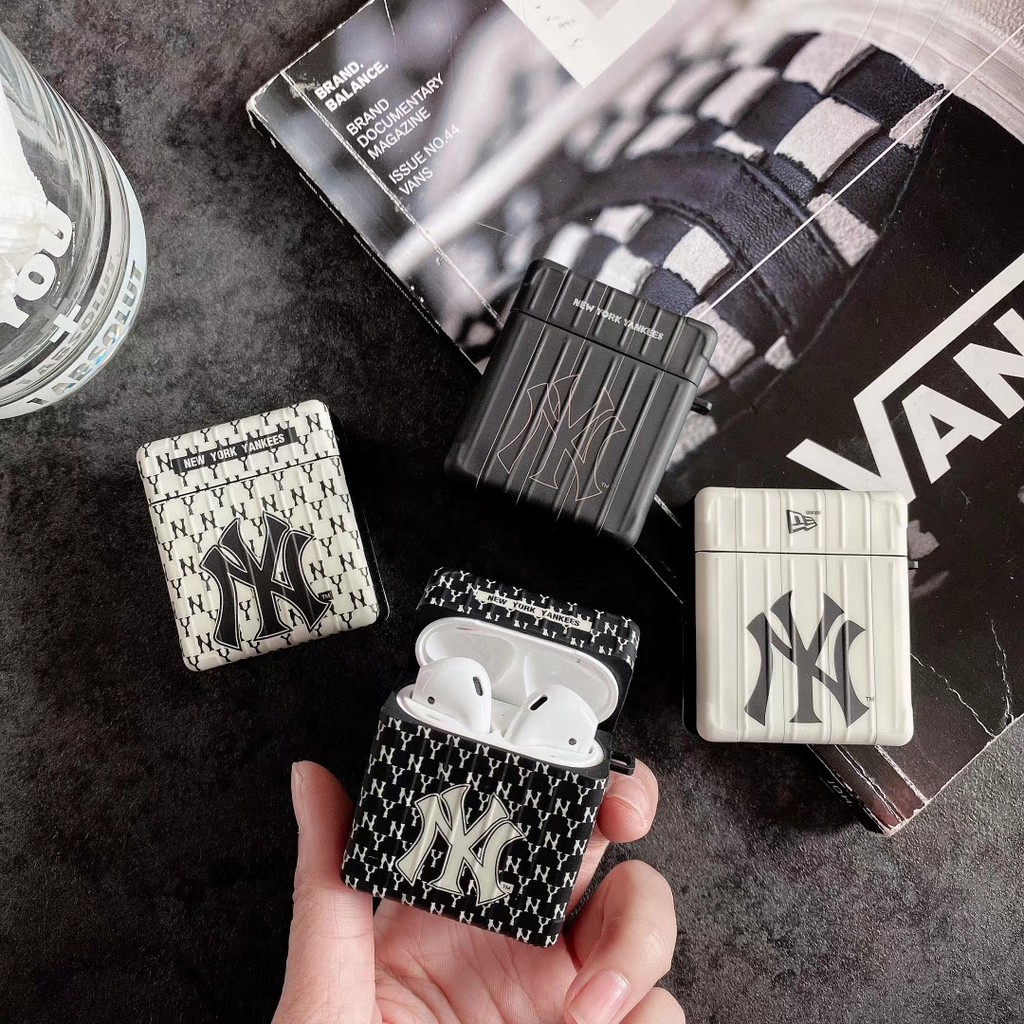 Yankees mlb apple airpods pro hộp đựng tai nghe bluetooth airpods1/2 thời trang mẫu hành lý pro thế hệ thứ 3 vỏ bảo vệ chống sốc