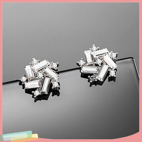 Đôi Khuyên Tai HìNh CáNh Gió ĐíNh Kim Cương Giả NhiềU MàU SắC