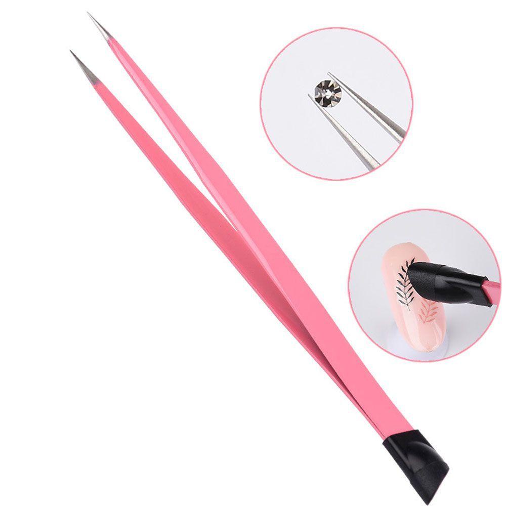 Kẹp Hai Đầu Nhấn Chuyên Dụng Cho Trang Trí Móng Tay|Nhíp Gắp Lông Mi Giả Trang Điểm Tiện Lợi