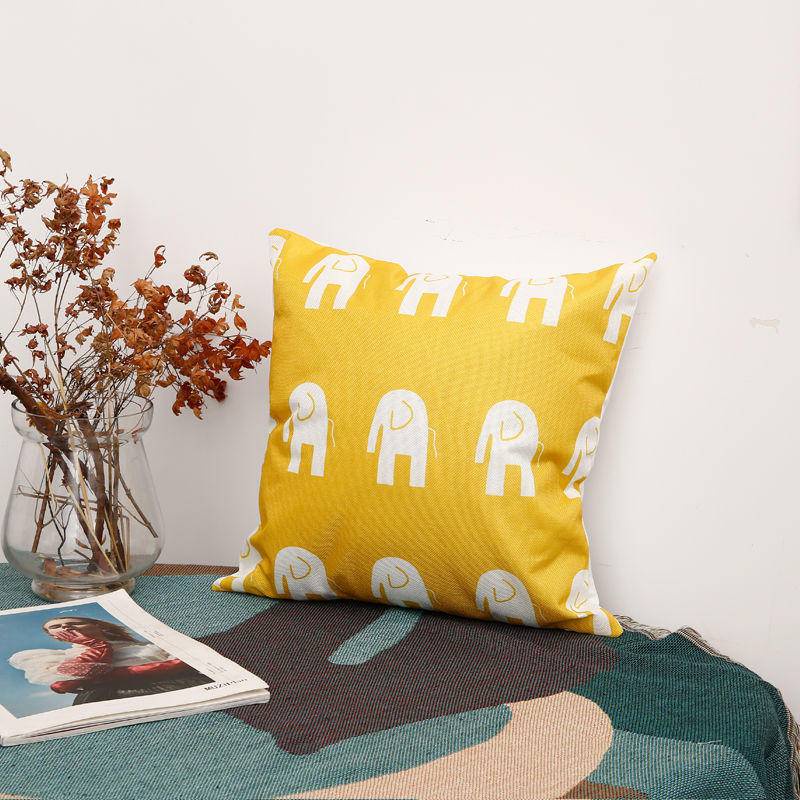 Vỏ gối sofa họa tiết hình học phong cách Bắc Âu