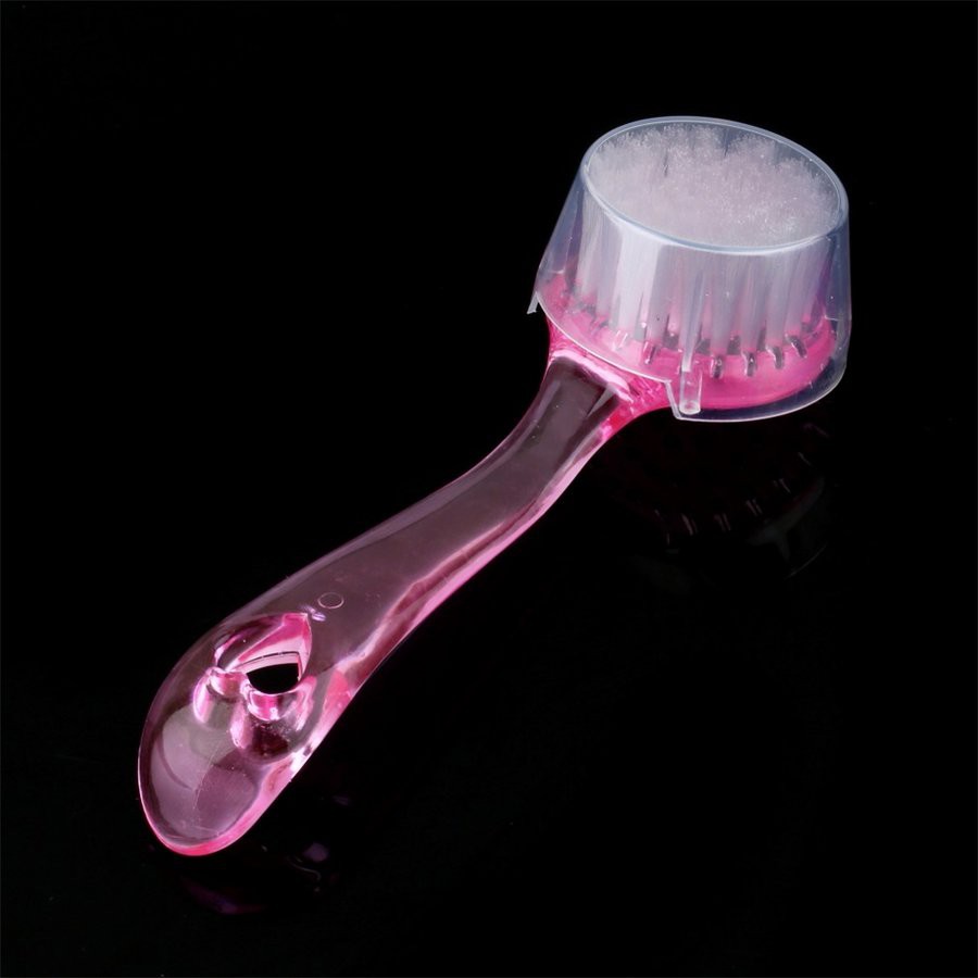 Bàn chải rửa mặt tẩy tế bào chết bằng nhựa mềm có tay cầm