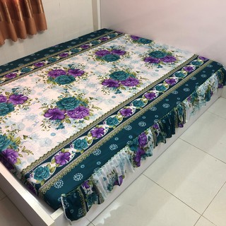 Drap nệm 1m2x2m THUN LẠNH có rèm phủ