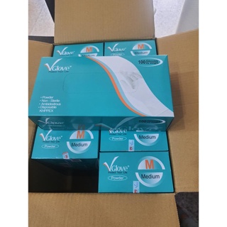 GĂNG TAY Y TẾ CÓ BỘT VGLOVE  [ HỘP 50 ĐÔI ]