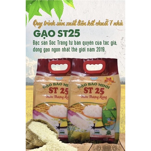Gạo ST25 Bảo minh 3kg