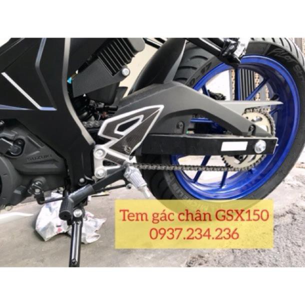 Tem keo nổi vân carbon Gác Chân GSX150/Bandit150 [Siêu Rè]