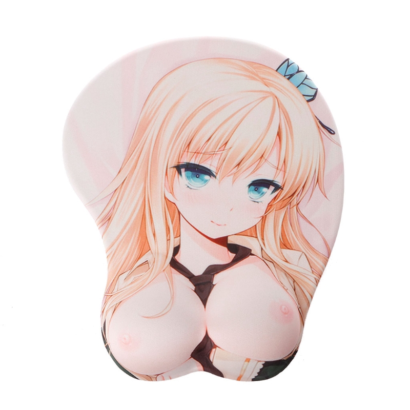 Cartoon Anime 3D Beauty Sexy Chest Silicone Mouse Pad Wrist Rest Support Pads