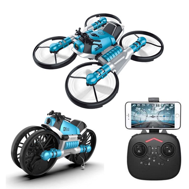 ⚡️Biến Hình 2 Trong 1⚡️Máy Bay Flycam 2 In 1 LEAP Biến Hình Xe Motor kết nối WIFI, 2.4GHZ, ĐỘ PHÂN GIẢI 4K CHỐNG RUNG