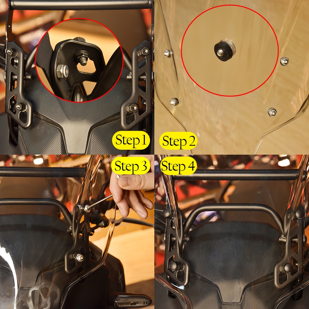 Ljbkoall kính chắn gió xe máy kính chắn gió tấm chắn gió cho honda cb500x 2013-2023 2021 2019 2020 cb 500 x cb 500x phụ kiện