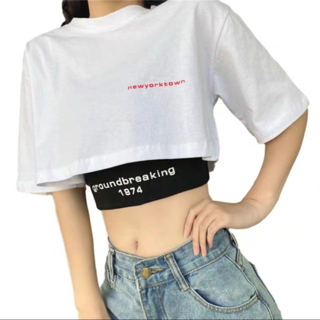 Set áo croptop NY 1974 TTPM69