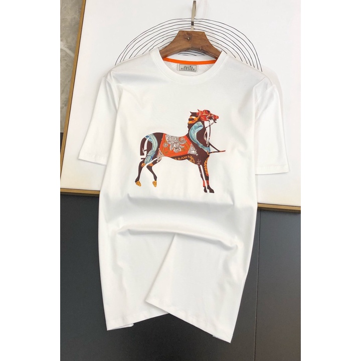 Áo Thun Tay Ngắn In Chữ Herm Thoải Mái Thời Trang Cho Cặp Đôi Size S-5X