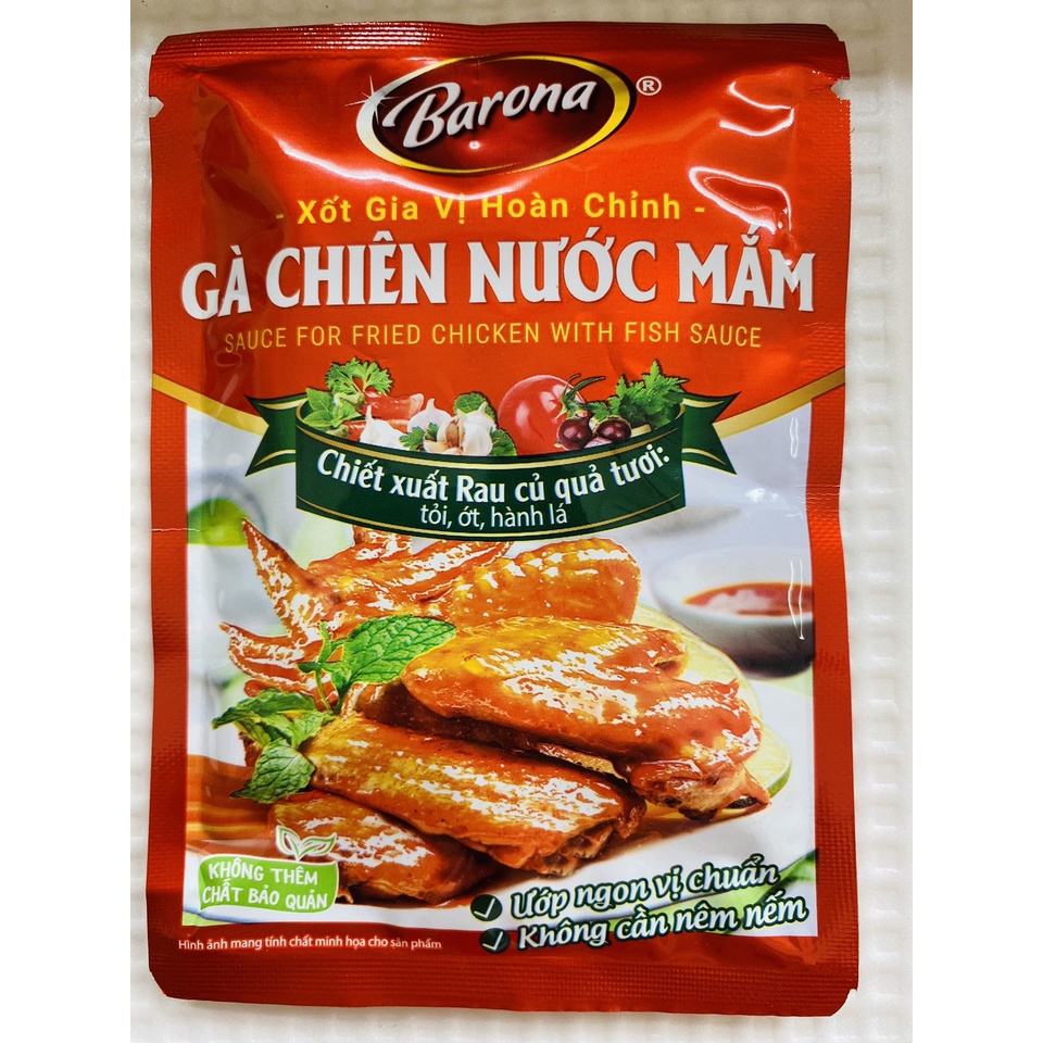 Xốt gia vị hoàn chỉnh Barona: Thịt Nướng Sả , Bò kho , Gà chiên nước mắm, Sườn xào chua ngọt ...