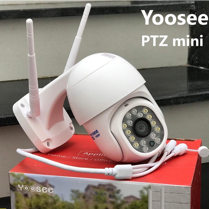 Camera IP WIFI Yoosee ngoài trời xoay 360 PTZ 2m full HD - Ban đêm có màu - Chống mưa nắng