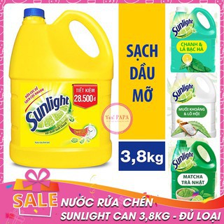 Bán Buôn Rửa bát Sunlight 3,8kg các loại