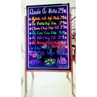 Bảng LED huỳnh quang viết tay 80x100cm, chất lượng cao