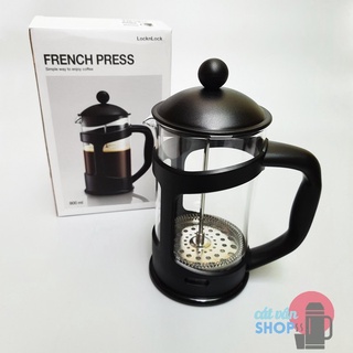 [Có Video]Bình pha cà phê Pháp Lock&Lock French Press bình pha trà dung tích 800ml LLG018