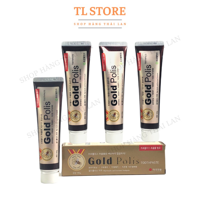 Kem đánh răng bảo vệ nướu, sạch mảng bám Kem đánh răng cao cấp GOLD POLIS 180g