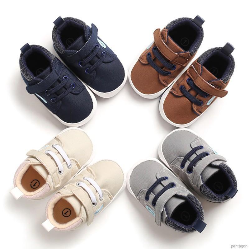 Giày Sneaker đế mềm chống trượt hợp thời trang cho bé trai từ 0-18 tháng tuổi