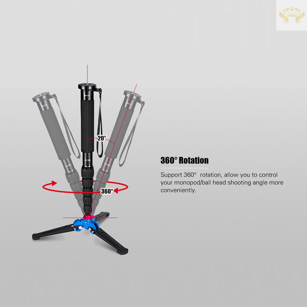 Giá Đỡ Ba Chân Mini M-1 Thông Dụng Kèm Vít 3 / 8 "Dành Cho Gậy Ba Chân Monopod