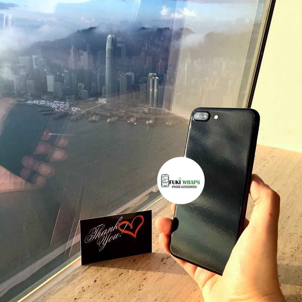 Tấm Dán Skin Full Đen Bóng Dành cho 5 6 7 6plus 7plus 8plus X XR XSMAX 11 PRO MAX 12 PRO MAX