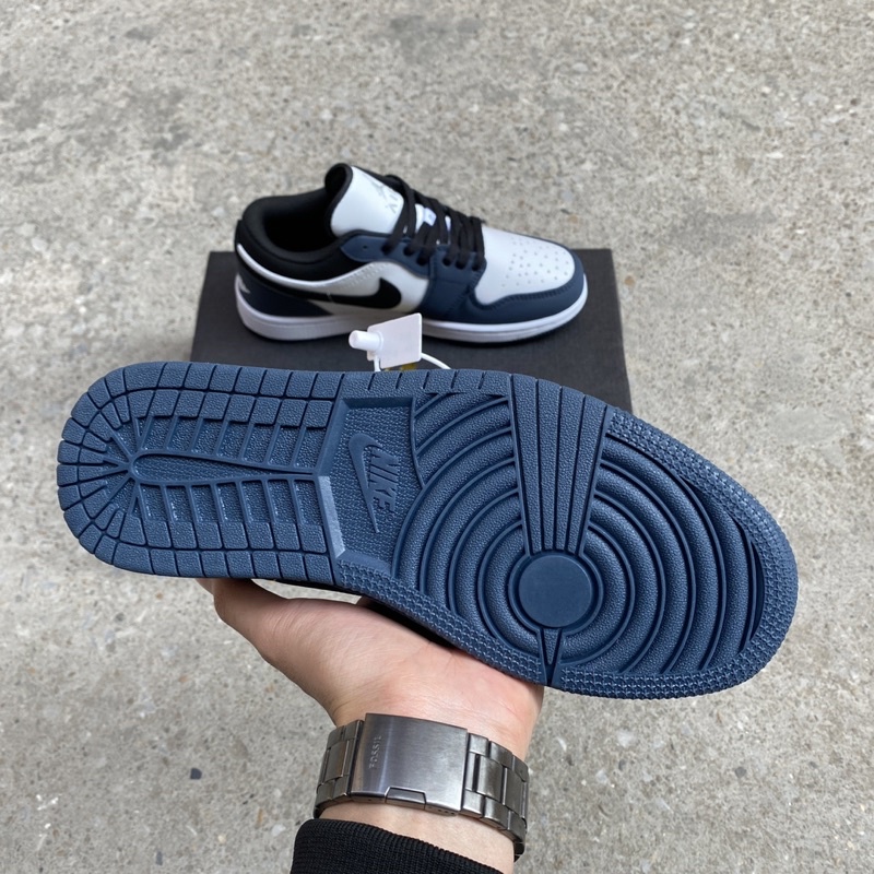 Giày thể thao Jd thấp trắng navy nam nữ