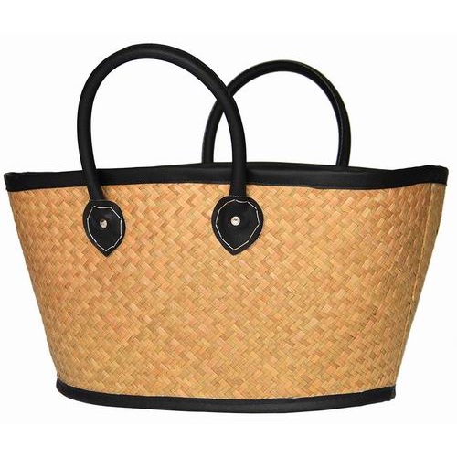 Túi cói đi biển - Giỏ cỏ bàng đi picnic đựng đồ rộng rãi