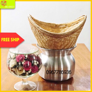 Bộ chõ hấp nấu đồ xôi lào, thái không nắp đậy, hàng dày, bền, hấp xôi nhanh chín, mềm, dẻo ngay lần đầu