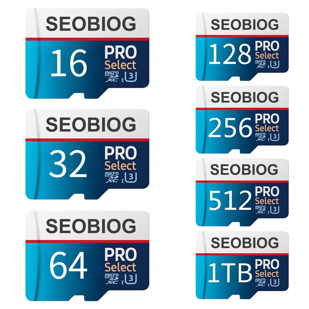 Thẻ Nhớ SEOBIOG Micro-SD TF 16/32/64/128/256/512gb/1tb Tùy Chọn Chất Lượng Cao