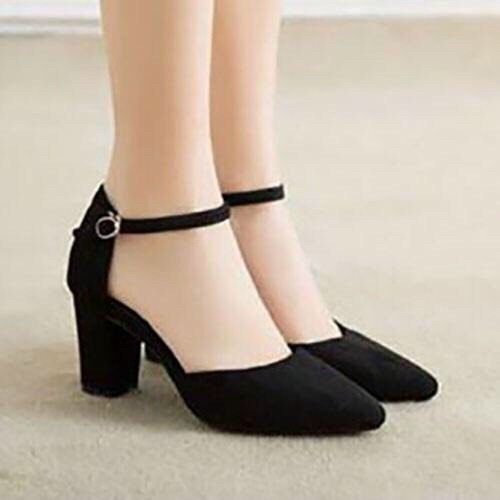 Giày Cao Gót Nữ 7P Bít Mũi Thời Trang 85003 tinashop