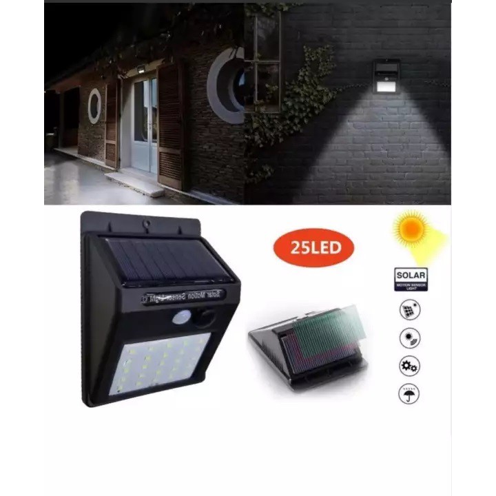 Đèn led năng lượng mặt trời - 25led - HV Store 152