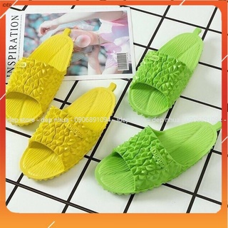 DE008 Dép sầu riêng trẻ em - Dép quai ngang trái cây đi trong nhà - DE008