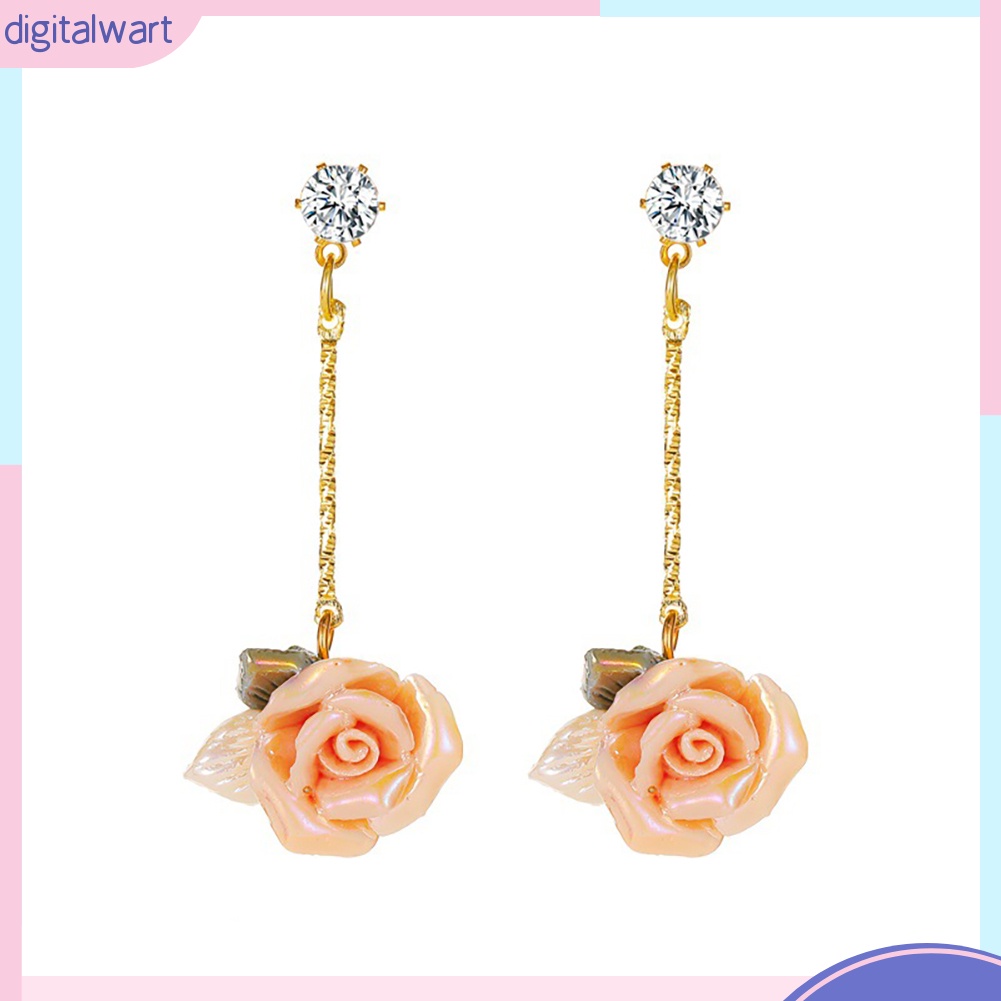 Đôi Khuyên Tai Hình Hoa Hồng Phong Cách Vintage Thời Trang Cho Nữ