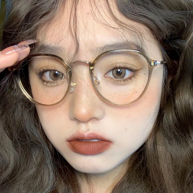 Mắt Kính TR90 Gọng Tròn Chống Bức Xạ Ánh Sáng Xanh Thời Trang Cho Nam Và Nữ