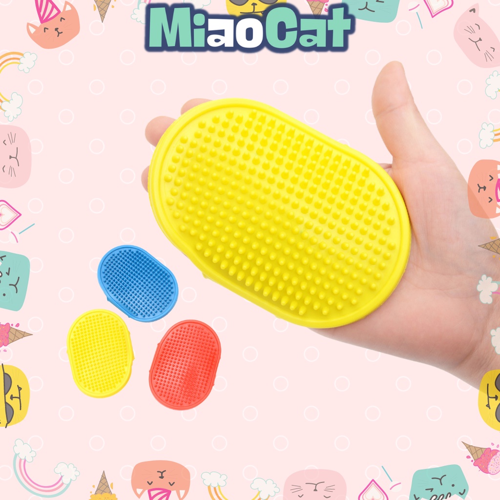 Găng tay cao su chải lông rụng cho chó mèo - MIAOCAT