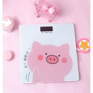 Cân điện tử heo hồng cute
