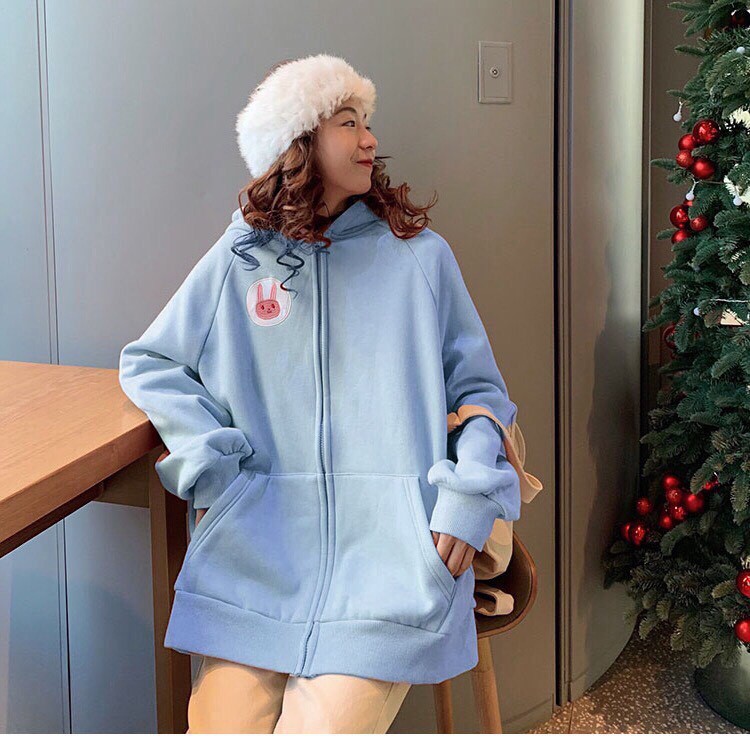 Áo Khoác Hoodie Hình Thỏ Unisex_KN06 | BigBuy360 - bigbuy360.vn