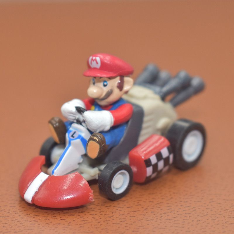 Set 6 Mô Hình Nhân Vật Game Super Mario Bros Kart 5.5cm