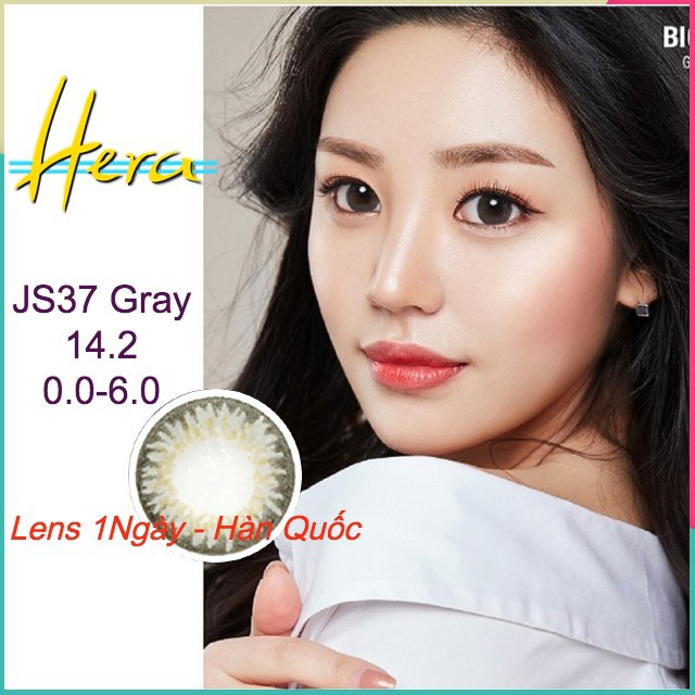 Kính Áp Tròng 1 Ngày JS37 Gray - Lens Cận 0.0-6.0