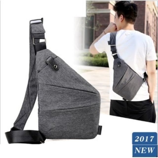 Hình thật! Túi đeo chéo chống trộm chiếc lá đa năng siêu nhẹ siêu bền đẹp nam nữ - Túi chéo chống trộm tuicheo 016