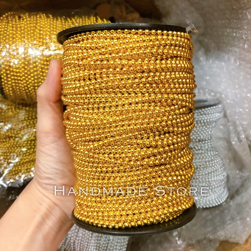 Dây hạt bi nhựa 4mm