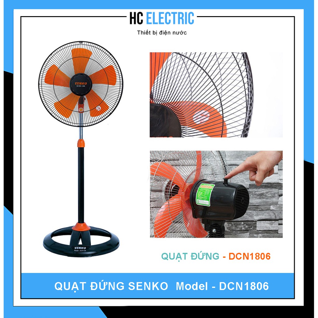 [ RẺ VÔ ĐỊCH ] Quạt Đứng SENKO - Model - DTS107 - DTS1607 - DCN1808 - DCN1806 - DR1608( Bảo hành 2 năm)