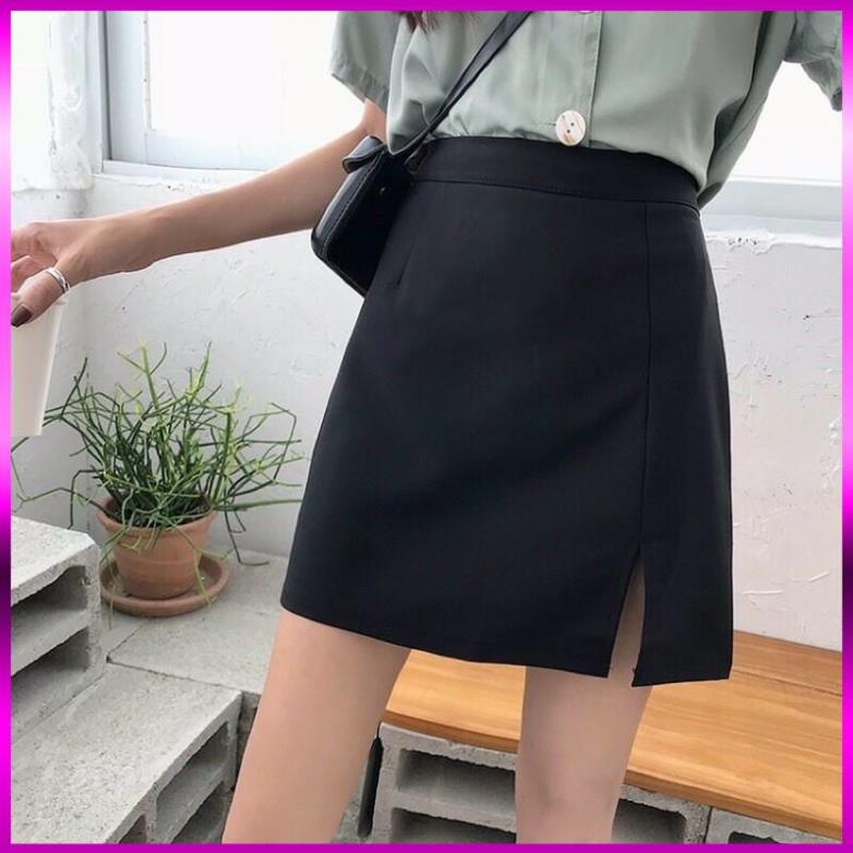 [Xả Kho 3 Ngày] CHÂN VÁY CHỮ A CẠP CAO XẺ TRƯỚC - CHÂN VÁY CÔNG SỞ COTTON CAO CẤP THIẾT KẾ XUẤT NHẬP KHẨU | BigBuy360 - bigbuy360.vn