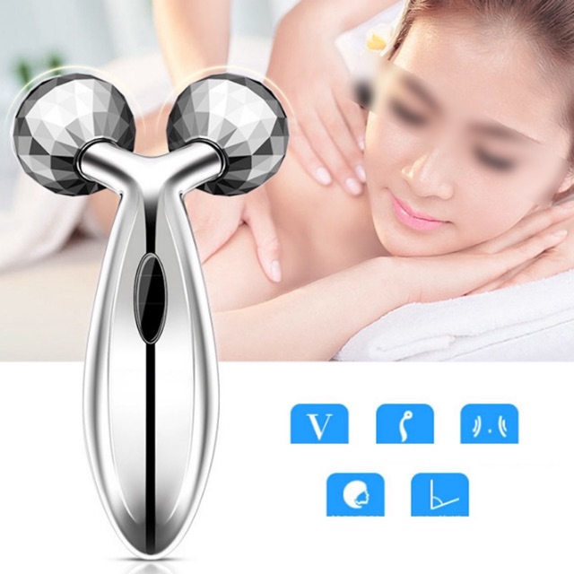 Con lăn massage mặt 3D