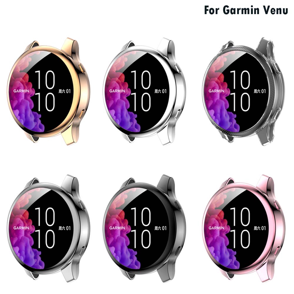 Ultra-Thin TPU Transparent Screen protective Watch Case For Garmin Venu full Protection Cover frame Shock-resistant Shell