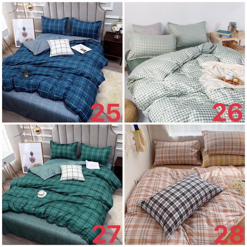 Set chăn lót bông ga gối ảnh thật chọn mẫu